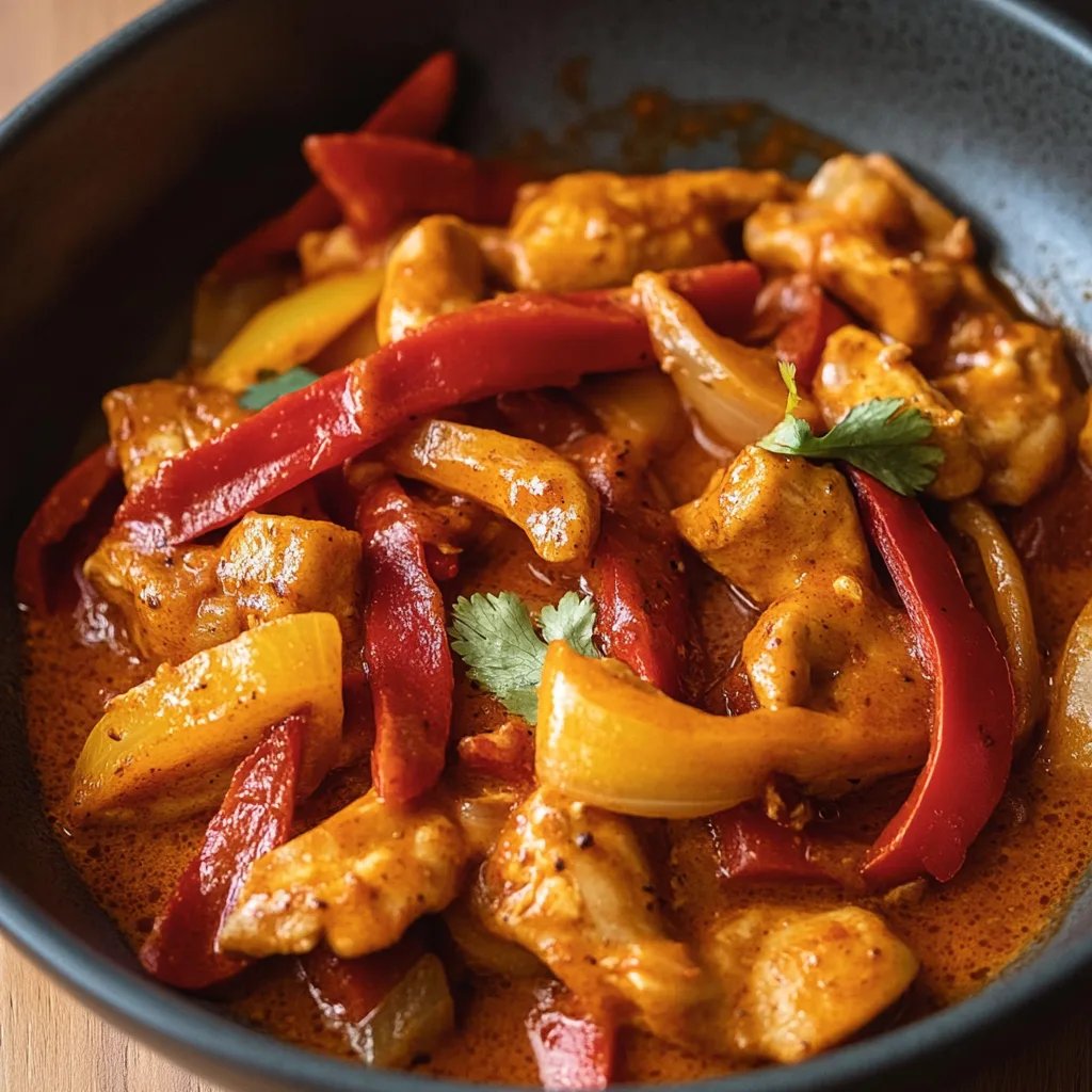 Geschnetzeltes mit Paprika