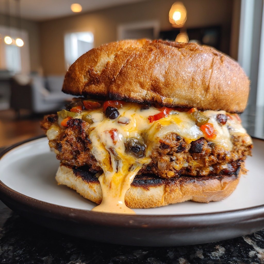 Würzige Schwarze Bohnen Burger