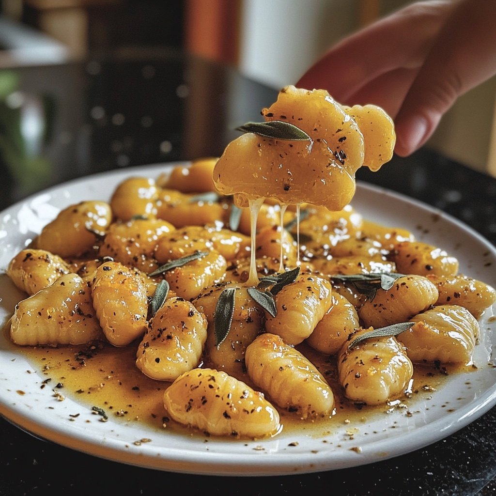 Kürbisgnocchi mit Salbeibutter
