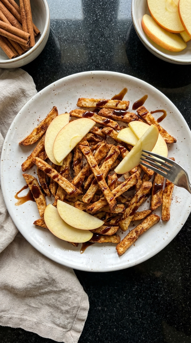 Zuckerfreie Liebesapfel Pommes​