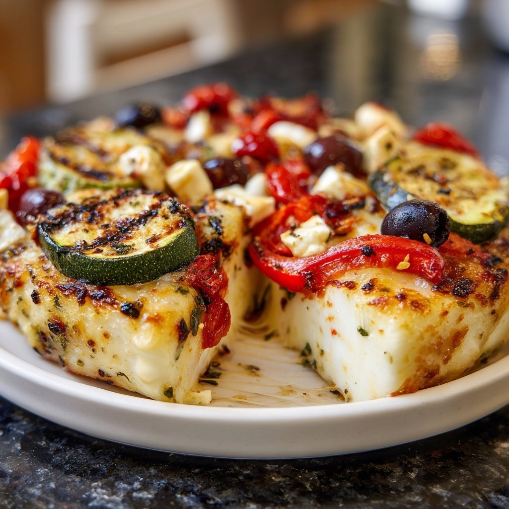 Mediterranes Raclette mit Zucchini, Paprika, Oliven und Feta​