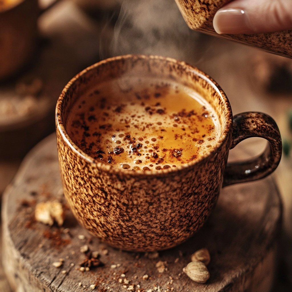 Muskatnuss Heißer Rum