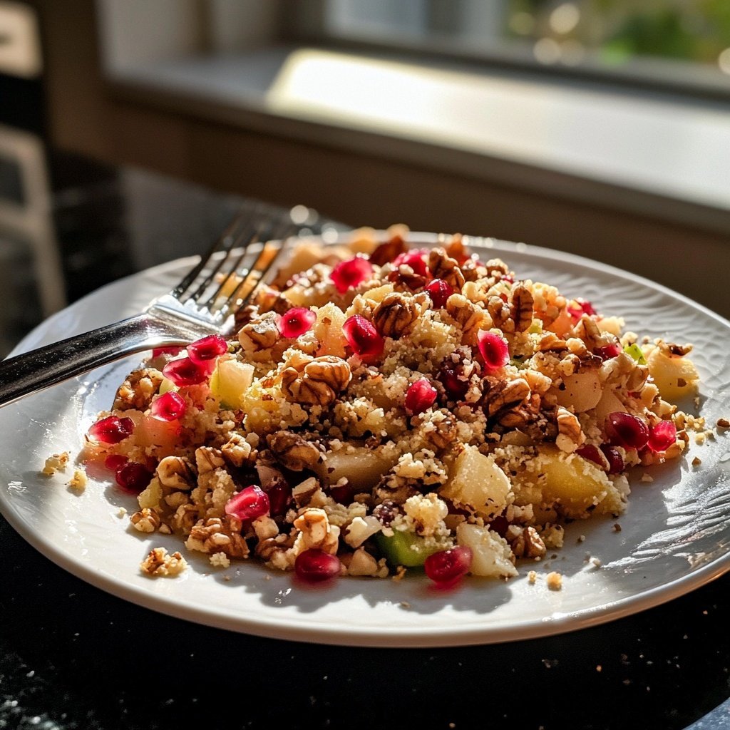 Feldsalat mit Walnüssen und Granatapfel