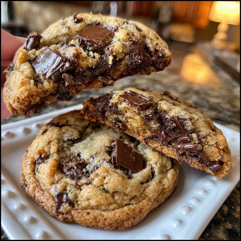 Mokka Schokoladenstück Cookies