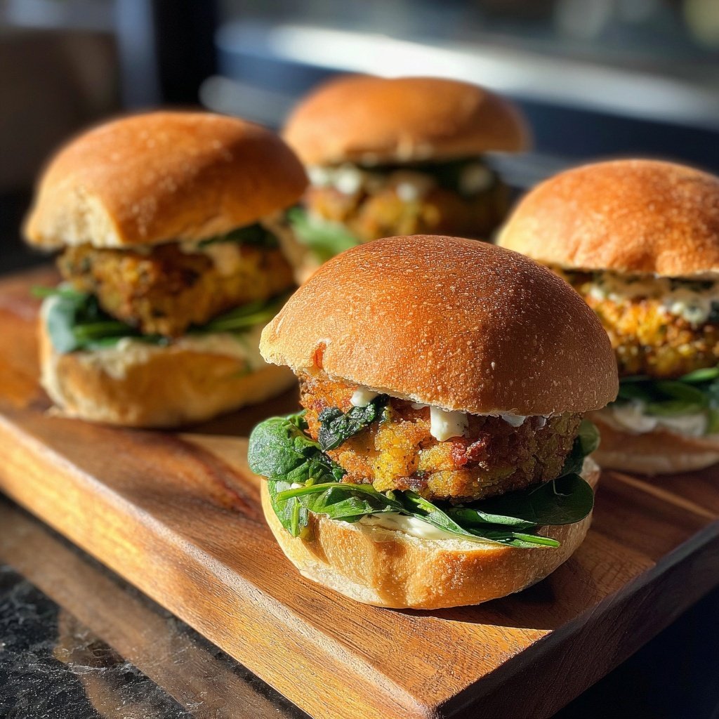 Knusprige Kichererbsen Sliders