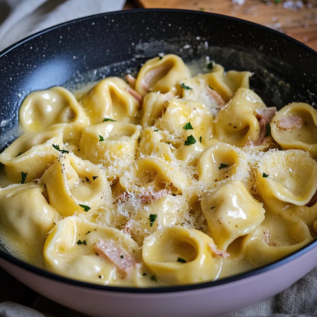 Tortellini mit Schinken-Sahne-Soße