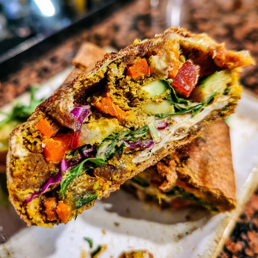 Knuspriger Kichererbsen Wrap