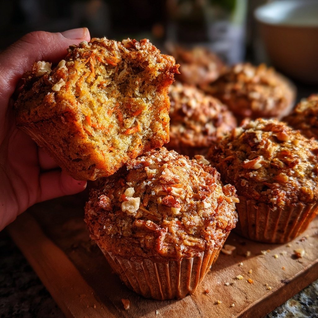 Karotten-Ingwer-Muffins mit Nüssen