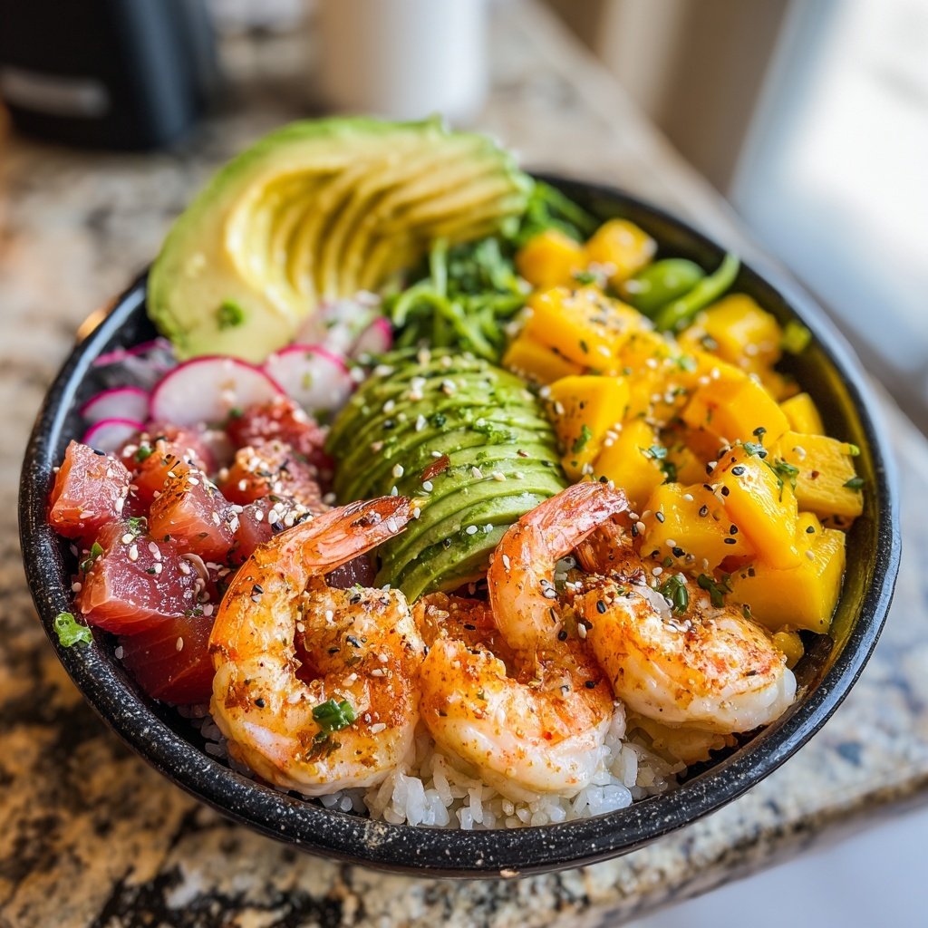 Tropische Surf and Turf Poke Bowl