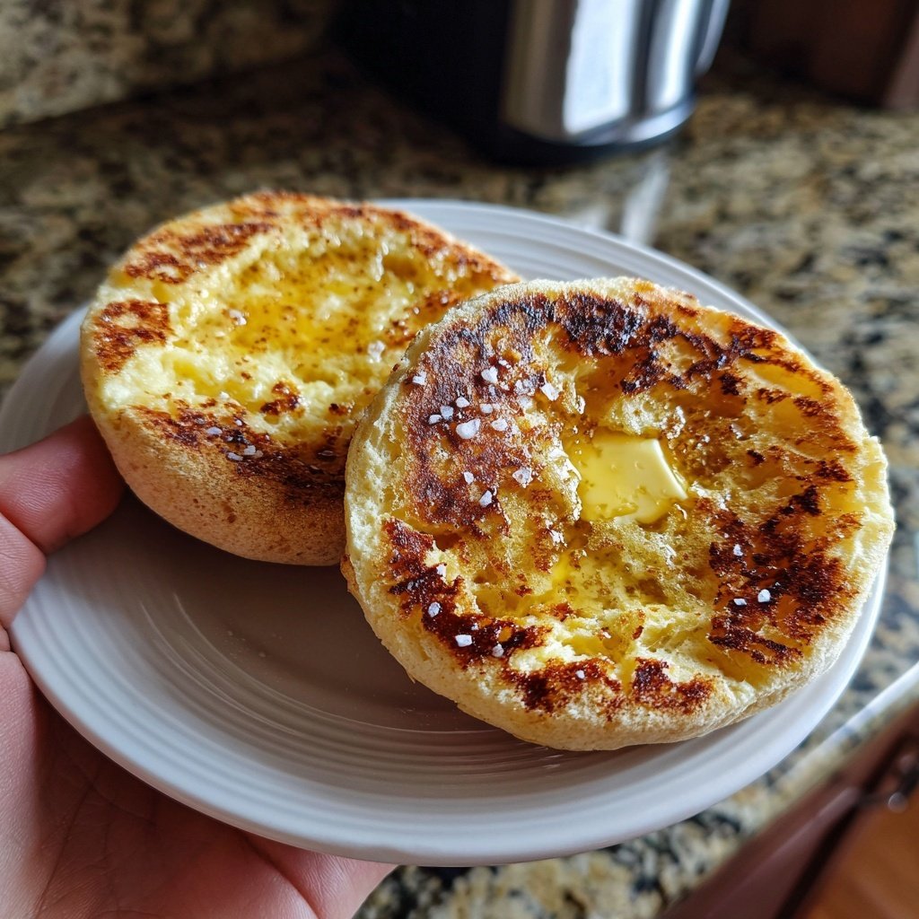 English Muffin Brot Textur