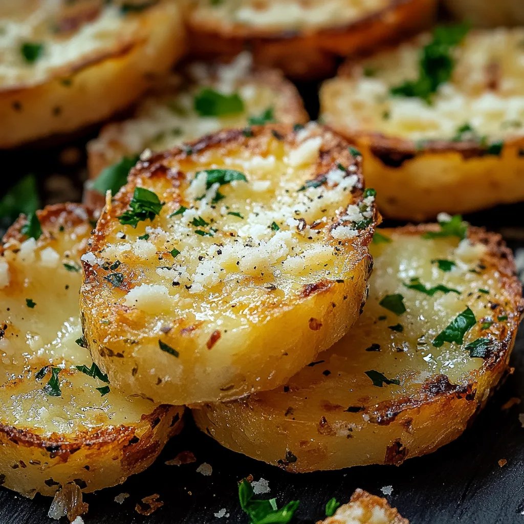 Knusprige Knoblauch-Parmesan-Kartoffelspalten