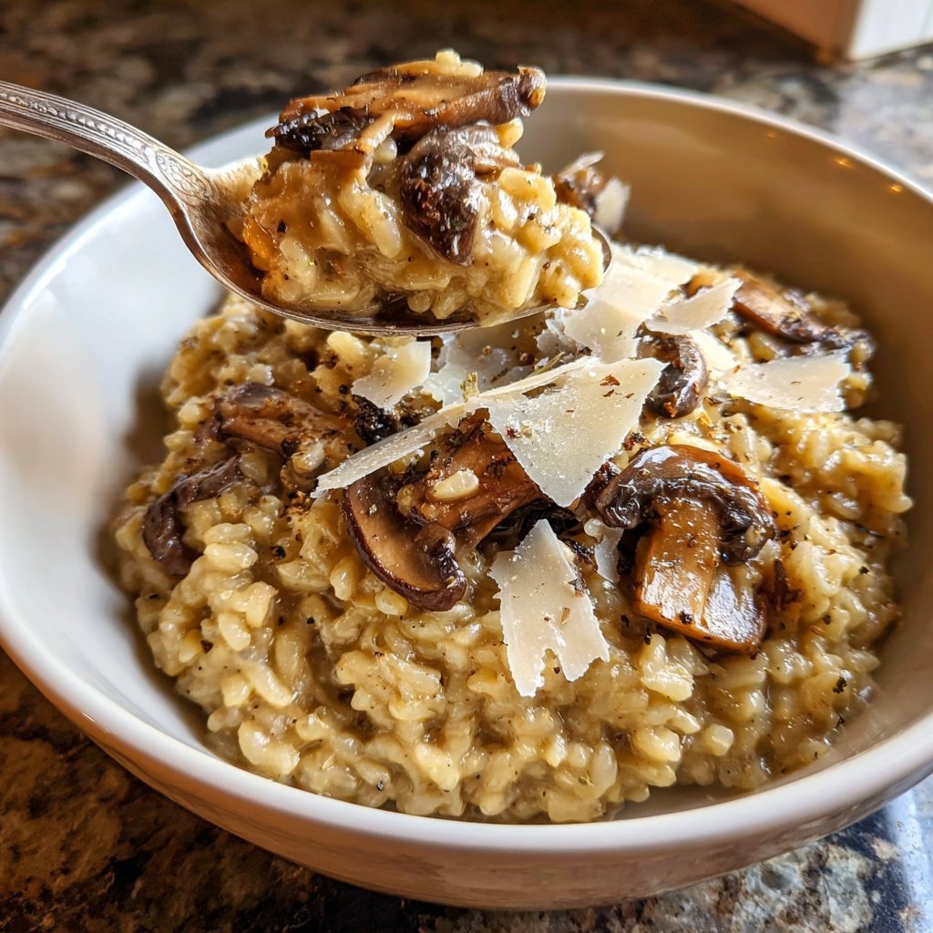 Cremiges Pilzrisotto