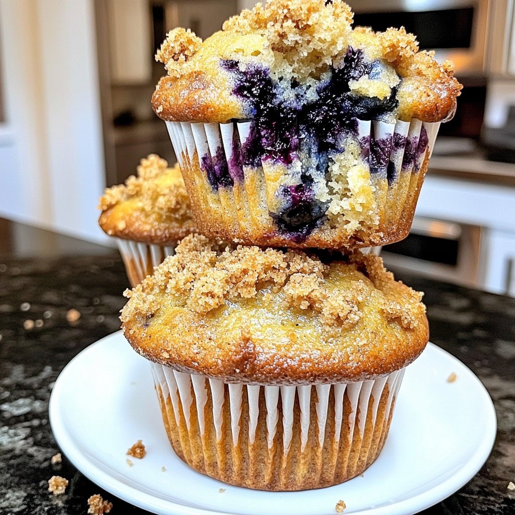 Meyer Zitronen Blaubeer Muffins