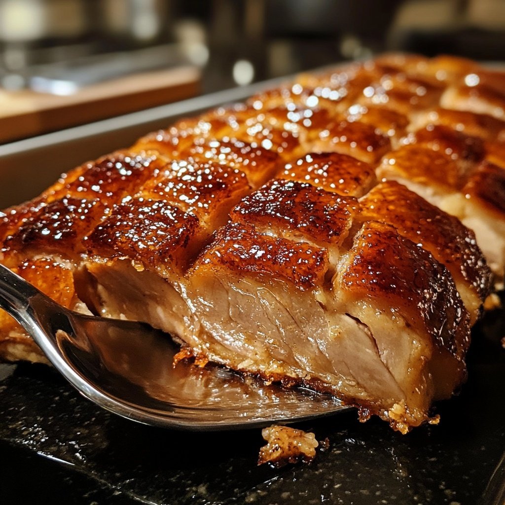 Glasiertes Weihnachtskrustenbraten