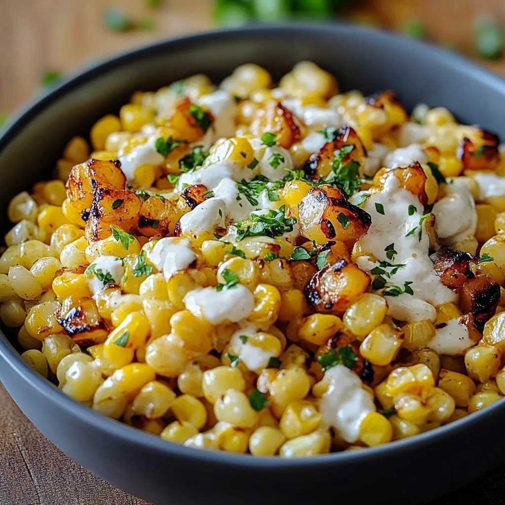 Street Corn Hähnchen Reis Bowl