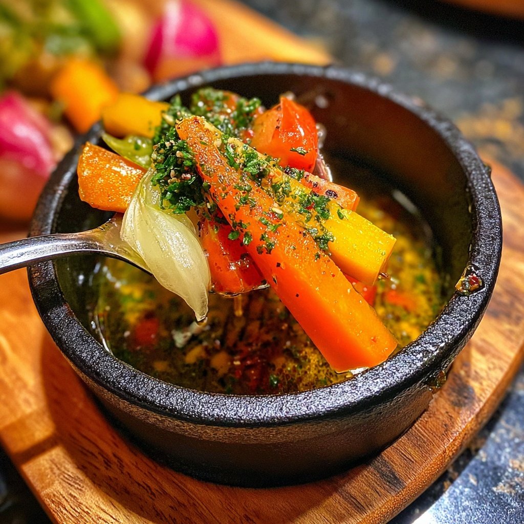 Fondue Beilage Mixed Pickles und Silberzwiebeln